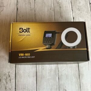 PREOWNED BOLT INSPIRATION STRIKES VM-160 LED MACRO RING LIGHT